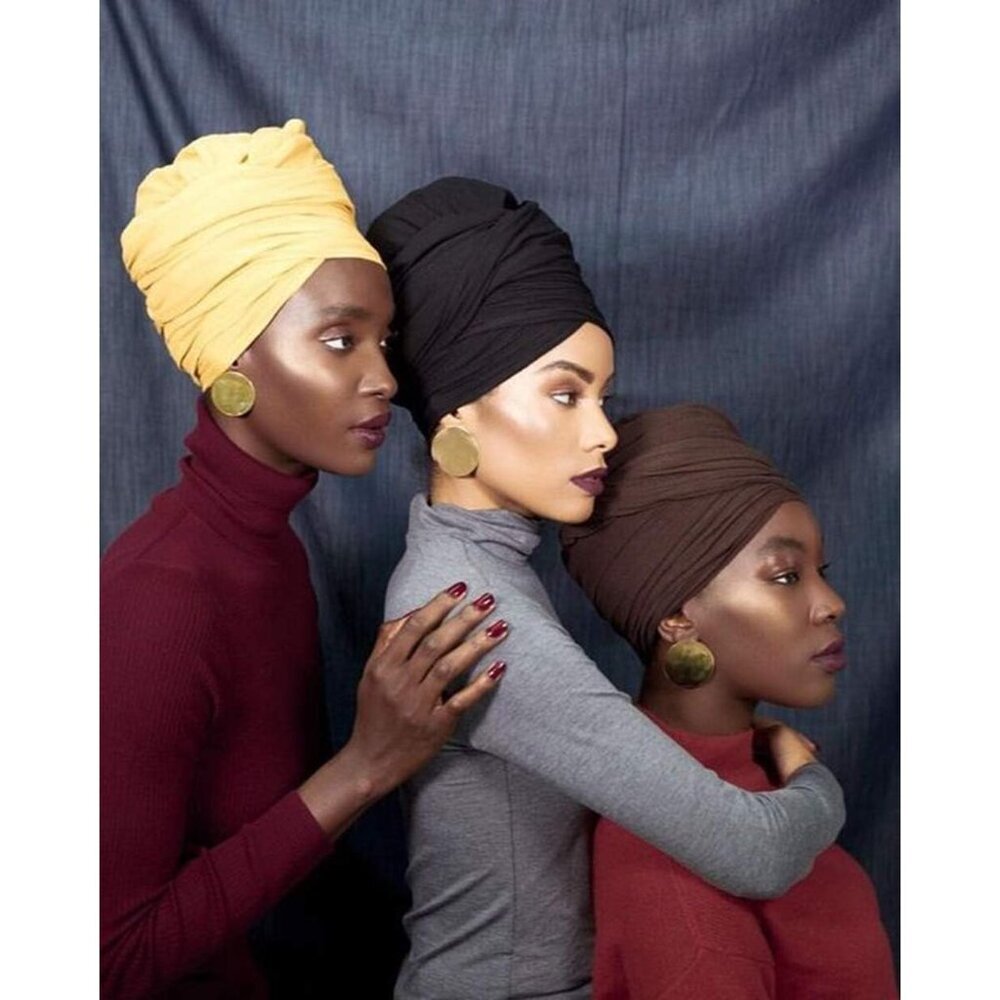 Head Wraps for Black Women Stretch Head Scarf Long African Hair Wraps Turban Hea - Picture 5 of 6